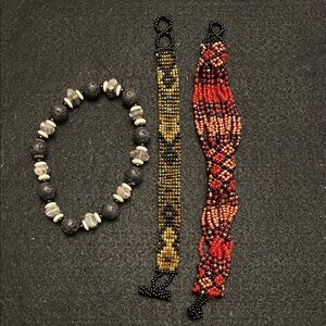 Crafted bracelet set of 3